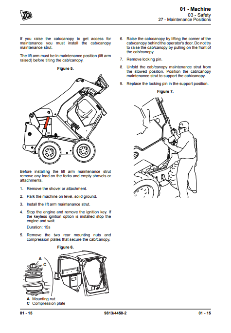 Manual de Reparación Minicargador JCB 135 HD, 155 HD