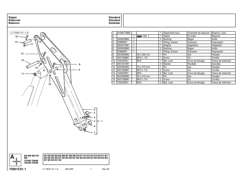 Manual de Partes Retrocargadora Terex 760B