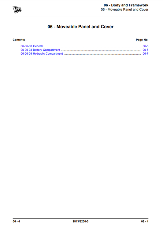 Manual de Reparación Plataforma Elevadora Móvil JCB S1530E, S1930E, S2032E, S2046E, S2632E, S2646E, S3246E, S4046E, S4550E
