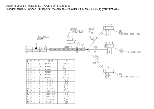 Manual Diagrama Eléctrico Cargador Hitachi ZX170W-3