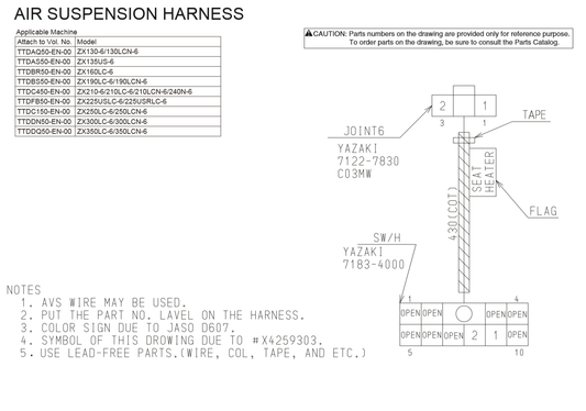 Manual Diagrama Eléctrico Excavadora Hidráulica Hitachi ZX130-6130LCN-6