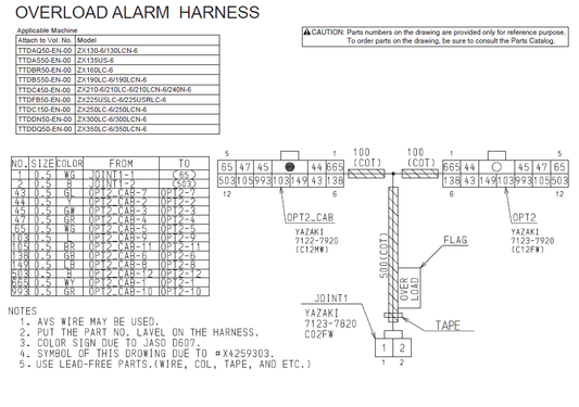 Manual Diagrama Eléctrico Excavadora Hitachi ZX130-6 a ZX350-6