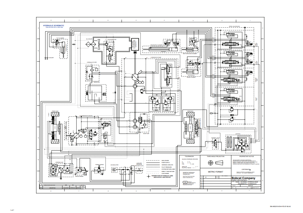 Manual Diagrama Hidraulico Manipulador Telescopico Bobcat T2556