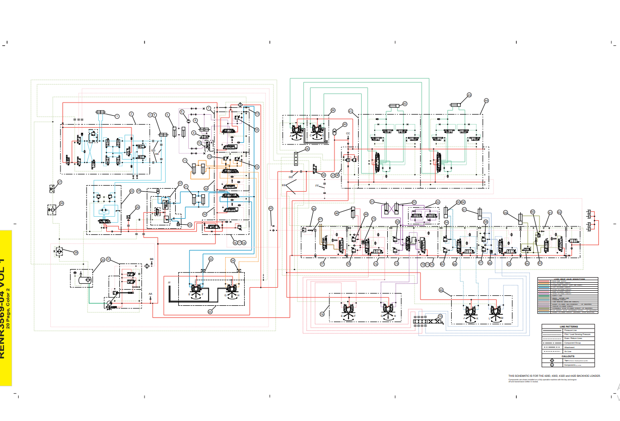 Manual Diagrama Hidráulico Retroexcavadora Caterpillar 420D