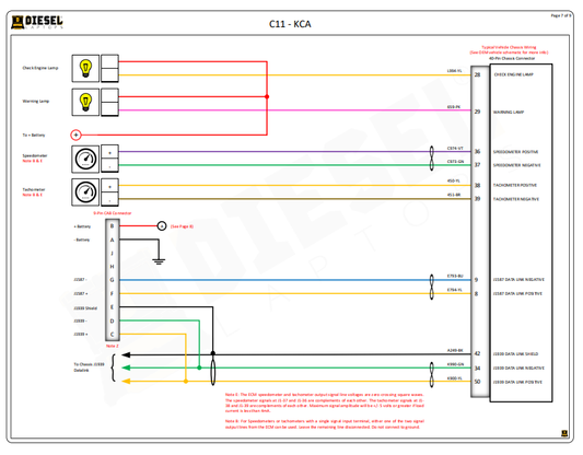 Manual Diagrama de Cableado Eléctrico Completo Motor Caterpillar C11