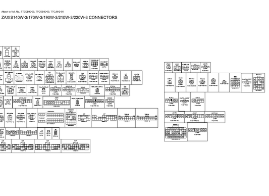 Manual Diagramas Circuitos Eléctricos Excavadora Hitachi ZX140W-3, ZX170W-3, ZX190W-3, ZX210W-3, ZX220W-3