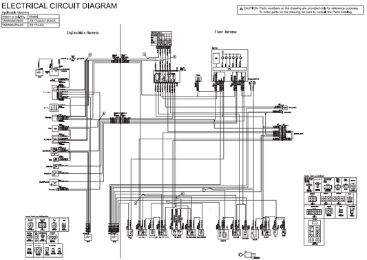 Manual Diagramas Circuitos Eléctricos Excavadora Hitachi ZX17U-5A y ZX19U-5A