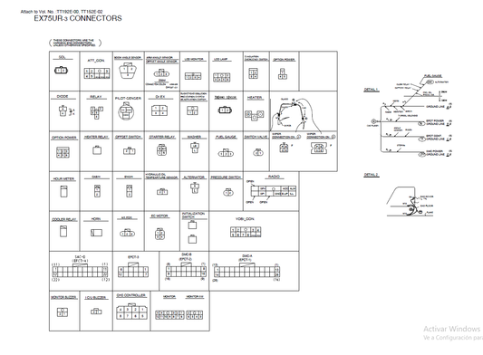 Manual Diagramas Eléctricos e Hidraúlicos Excavadora Hitachi EX75UR-3, EX75URLC-3