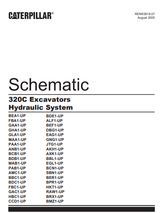 Manual Diagramas Hidraulicos Excavadora Caterpillar 320C 330C