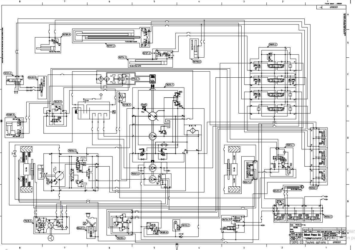 Manual Diagramas Hidraulicos Manipulador Telescopico Bobcat T3093CD