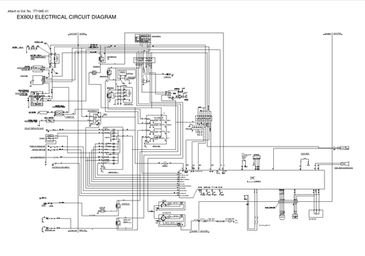 Manual Diagramas eléctricos e hidráulicos Excavadora Hitachi EX80U
