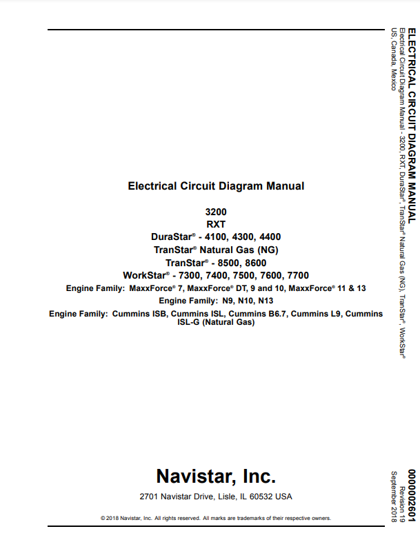 Manual Diagrama y Circuito Eléctrico Camión International 3200 RXT
