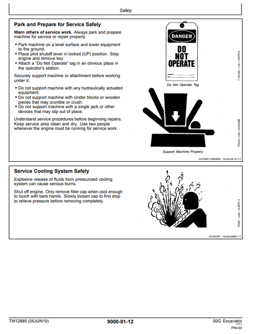 Manual Operación y Prueba Excavadora John Deere 50G