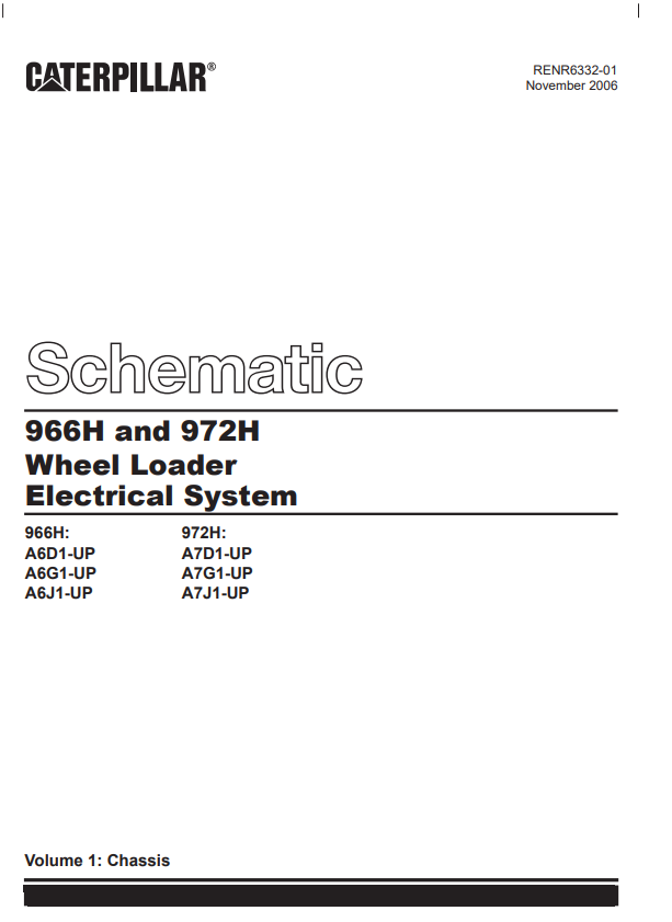 Manual Sistema Eléctrico Cargador Caterpillar 966H y 972H