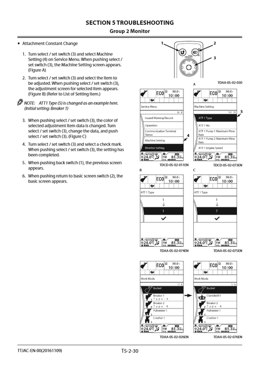 Manual Solución de Problemas Excavadora Hidráulica Hitachi ZX 470-5G 470LC-5G 470H-5G 470LCH-5G 470R-5G 470LCR-5G