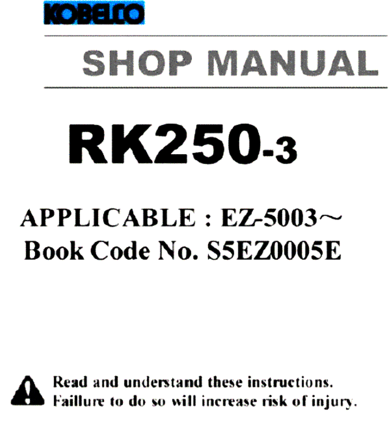 Manual Taller Grúa sobre Ruedas Kobelco RK250-3