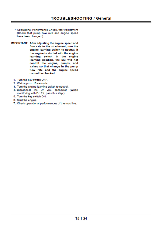 Manual Técnico Excavadora sobre Ruedas Hitachi zx210w