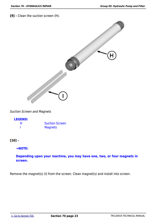 Manual Tecnico Tractor Compacto John Deere 1023E, 1025R, 1026R