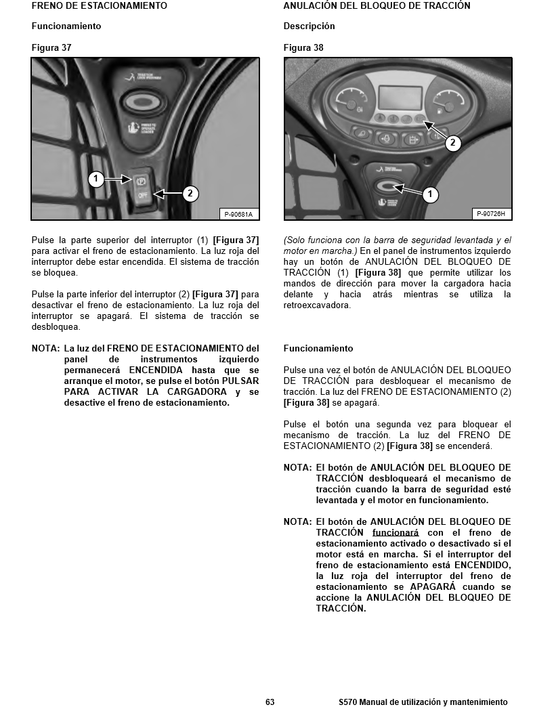 Manual Utilización y Mantenimiento MiniCargador Bobcat S570