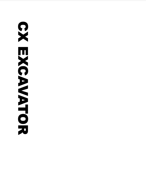 Manual de Capacitación Excavadora Case CX Series