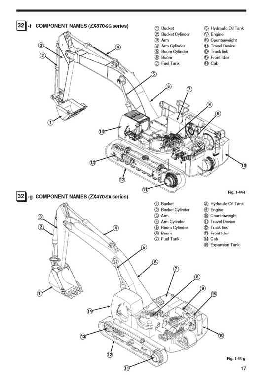Manual de Ensamblaje Excavadora Hidráulica Hitachi ZX470-5 , ZX670-5 , ZX870-5