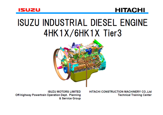 Manual de Entrenamiento Motor Hitachi ZX-3 Series 4HK1, 6HK1