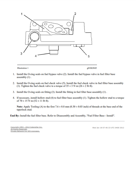 Manual de Montaje y Desmontaje Motor de Carretera Caterpillar C15