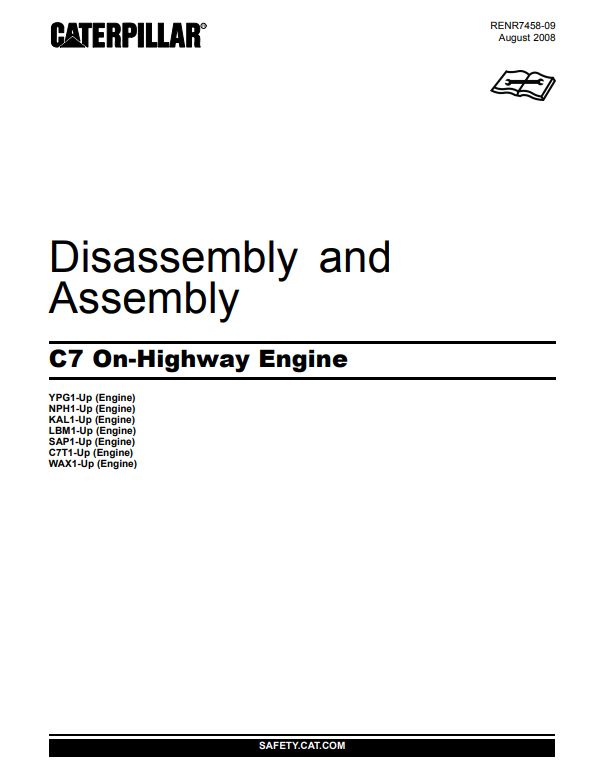 Manual de Montaje y Desmontaje Motor de Carretera Caterpillar C7