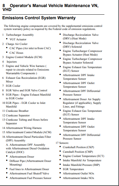 Manual de Operación Motor Volvo D11H, D13H, D16H