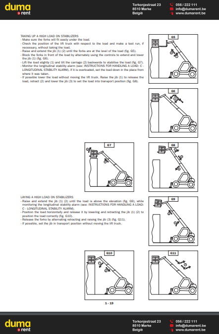 Manual de Operación Telehandler Manitou ML 635 - MT 1740