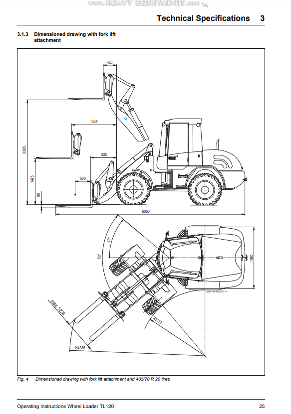 Manual de Operación e Instrucciones Cargador Terex TL120