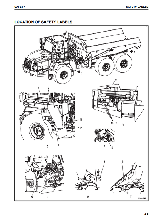 Manual de Operación y Mantenimiento Camión Japones Komatsu HM300-5 S.N 10001-10191
