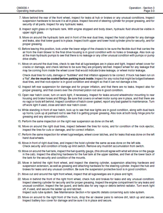 Manual de Operación y Mantenimiento Camión Minero Komatsu 730E