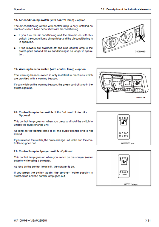 Manual de Operación y Mantenimiento Cargador Komatsu WA100M-5 - H50051