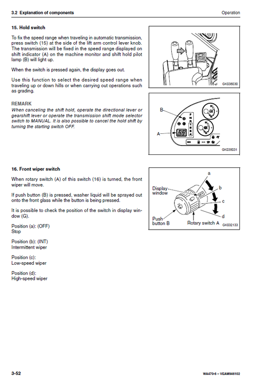 Manual de Operación y Mantenimiento Cargador Komatsu WA470-6 - H50051