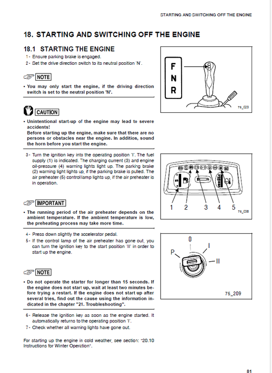 Manual de Operación y Mantenimiento Cargador Komatsu WA75-3 - HA950051