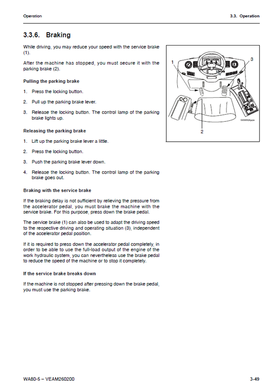 Manual de Operación y Mantenimiento Cargador Komatsu WA80-5 - H50051