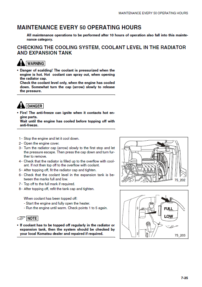 Manual de Operación y Mantenimiento Cargador Komatsu WA95-3 - HA980118