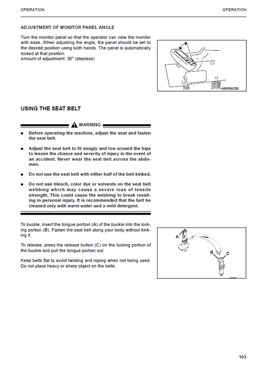 Manual de Operación y Mantenimiento Excavadora Hidraúlica Komatsu PC150-6K, PC150LC-6K - K34001
