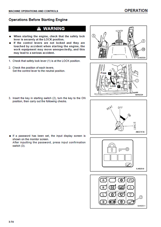 Manual de Operación y Mantenimiento Excavadora Hidraúlica Komatsu PC160LC-7KA - K40001