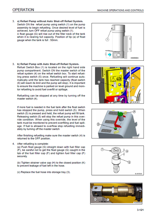 Manual de Operación y Mantenimiento Excavadora Hidraúlica Komatsu PC210-8, PC210LC-8 - K51095, PC210NLC-8 - K51095, PC230NHD-8 - K50114, PC240LC-8 - K50304, PC240NLC-8 - K50304
