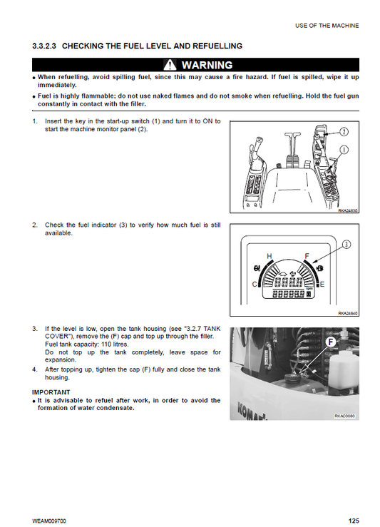 Manual de Operación y Mantenimiento Excavadora Hidraúlica Komatsu PC80MR-3 - F00003