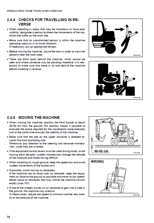 Manual de Operación y Mantenimiento Excavadora Hidraúlica Komatsu PW95R-2 - 21D0220354