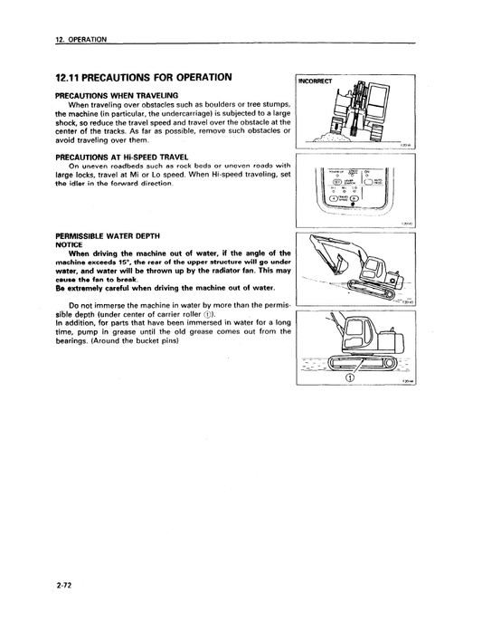 Manual de Operación y Mantenimiento Excavadora Komatsu PC100-6