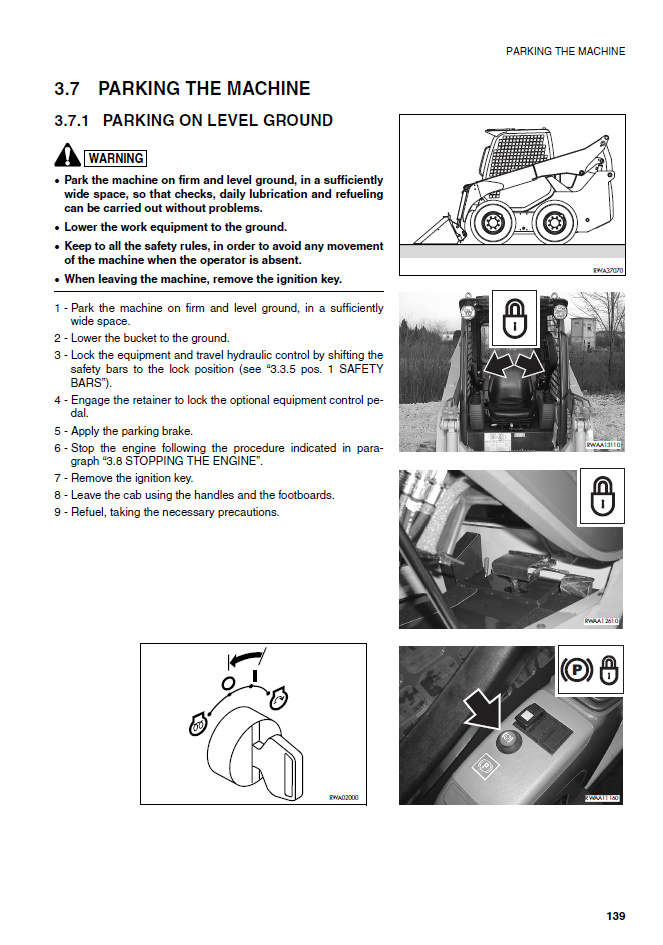 Manual de Operación y Mantenimiento Minicargador SK820-5 Turbo - 37BTF50003