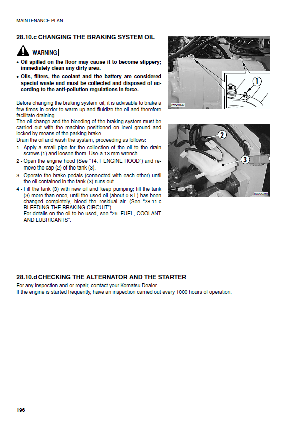 Manual de Operación y Mantenimiento Retroexcavadora Komatsu WB140-2 - 140F11531, WB150-2 - 150F10303