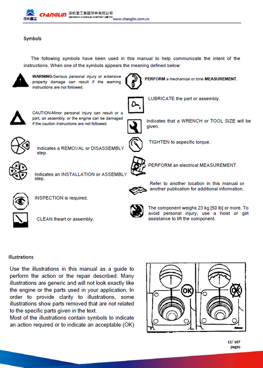 Manual de Operación y Manteniminto Motor Hyundai Motoniveladora HG130, HL170 (motores serie B)