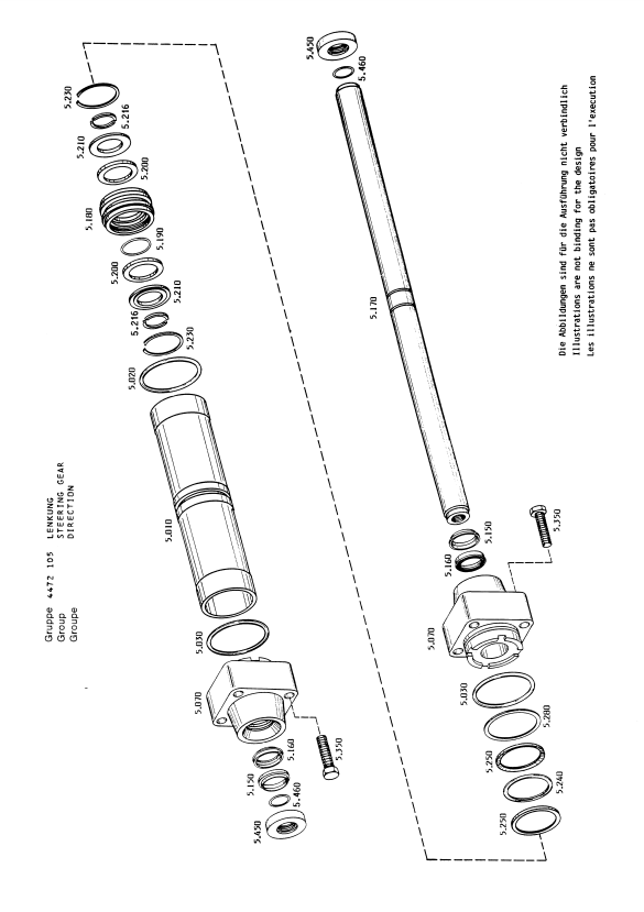 Manual de Partes Eje Delantero ZF APL-345-E - 4472 053 807-808-810-811-812