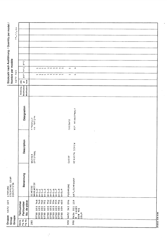 Manual de Partes Eje Delantero ZF APL-735 E - 4472 063 800-801-802