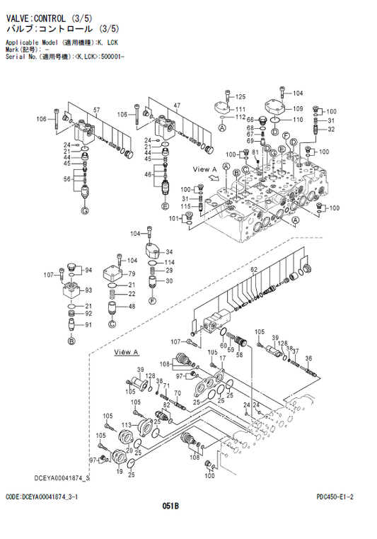 Manual de Partes Excavadora Hitachi ZX200-6, ZX210-6